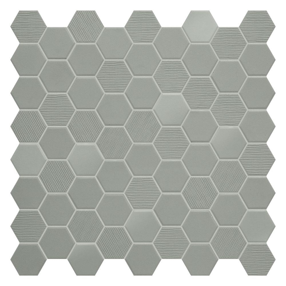 Hexa Wild Sage MIX 6-kulmainen mosaiikkilaatta