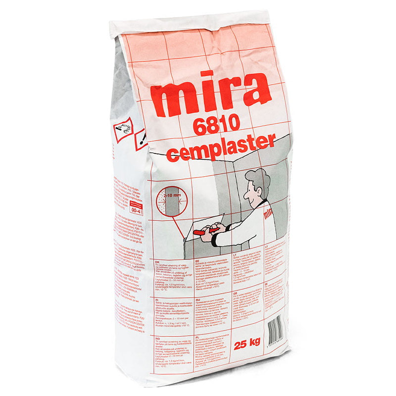 Mira seinätasoite 6810 cemplaster 2-10mm 25kg